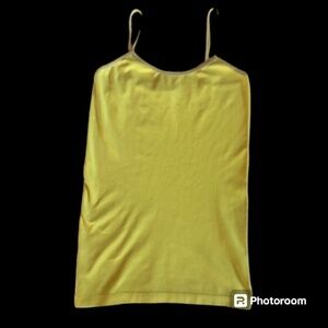 F&F Yellow Spaghetti Strap Camisole Size OS